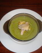 Суп-пюре из зеленого горошка и кукурузы