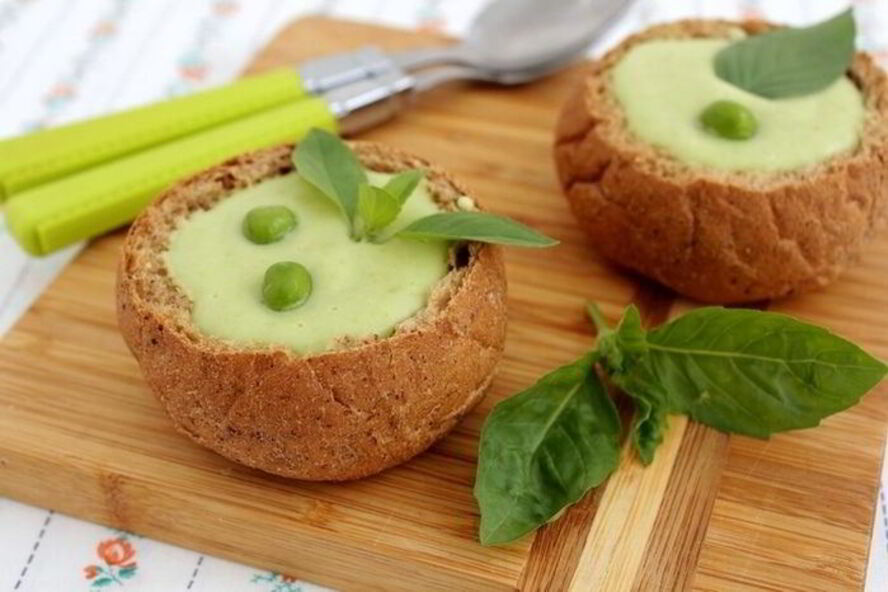 Рецепт суп-пюре из зеленого горошка