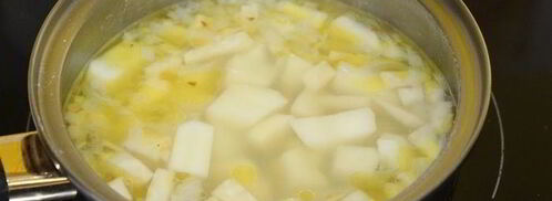 суп-пюре из зеленого горошка. Шаг 2