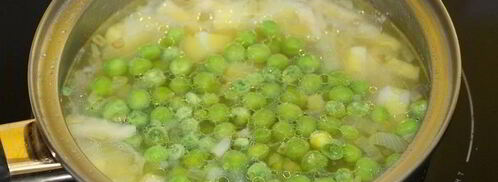 суп-пюре из зеленого горошка. Шаг 3