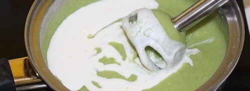 суп-пюре из зеленого горошка. Шаг 6