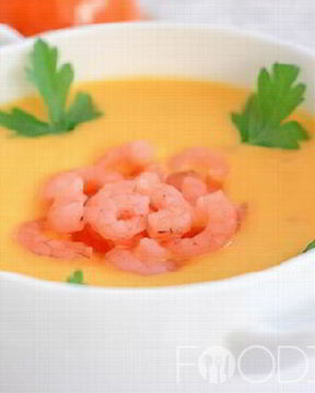 Суп-пюре с креветками