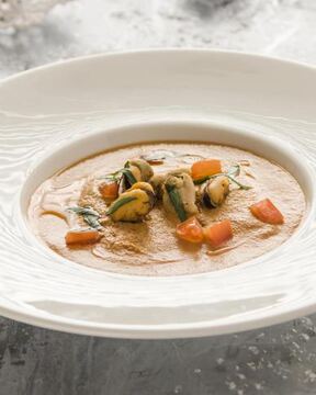 Суп-пюре с мидиями