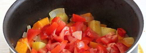 томатно-тыквенный суп-пюре с картофелем. Шаг 9