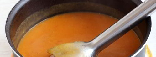 томатно-тыквенный суп-пюре с картофелем. Шаг 11