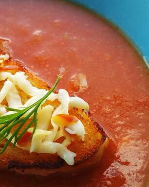 Томатный суп-пюре с кабачками