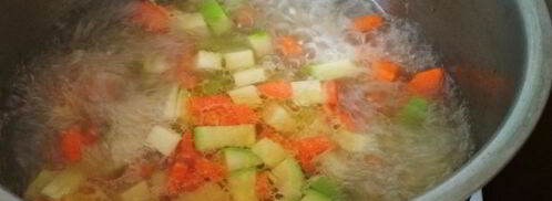 томатный суп-пюре с кабачками. Шаг 5