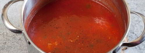 томатный суп-пюре с рисом. Шаг 7