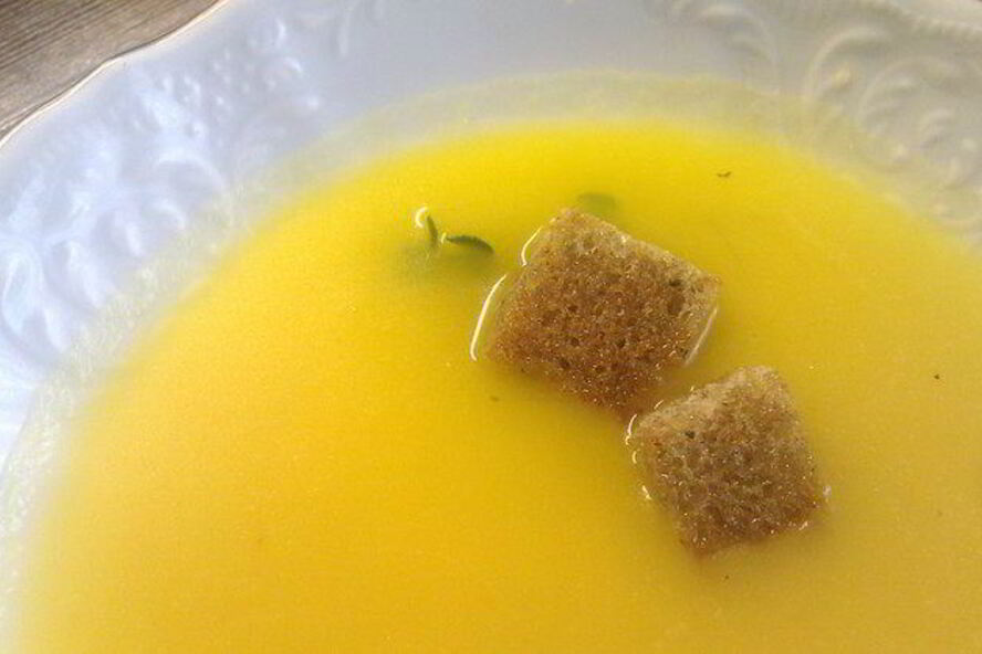 Рецепт тыквенный суп-пюре с шафраном