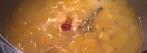 тыквенный суп-пюре с шафраном. Шаг 5