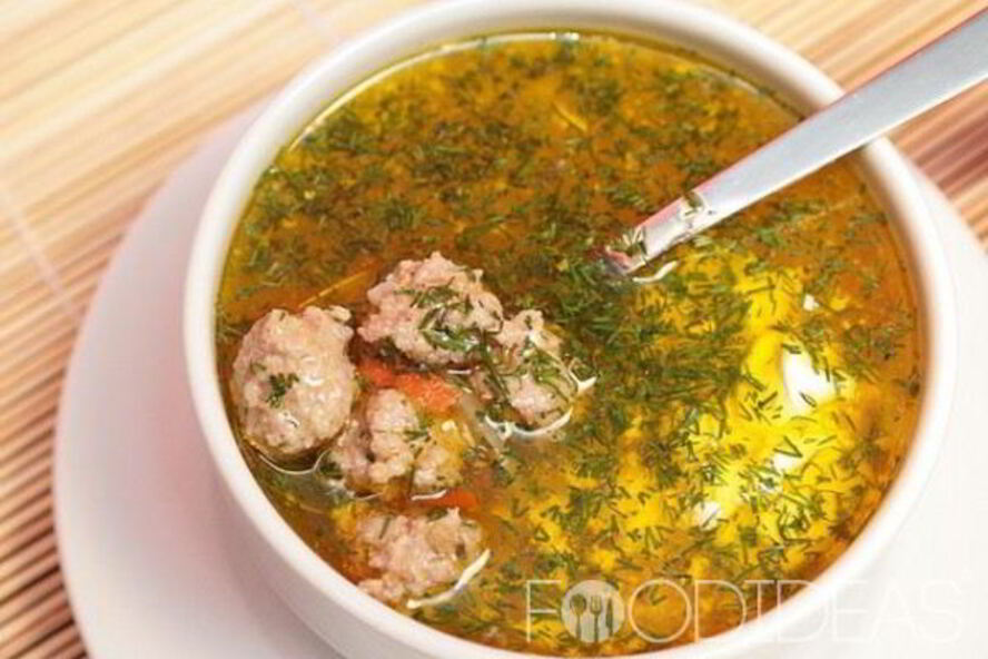 Рецепт супа с фрикадельками и вермишелью