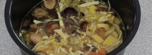 суп с грибами в мультиварке. Шаг 7