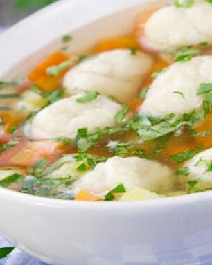 Суп с клецками