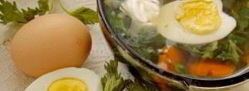 суп с крапивой и яйцом. Шаг 8