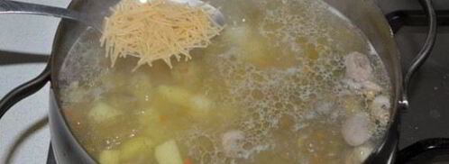 суп с куриными сердечками. Шаг 5