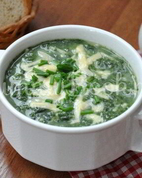 Суп со шпинатом