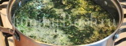 суп со шпинатом. Шаг 3