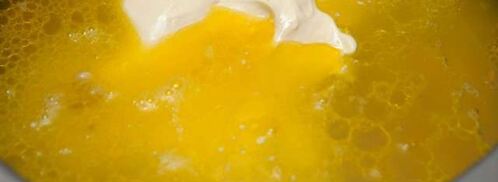 сырный крем суп с креветками. Шаг 6