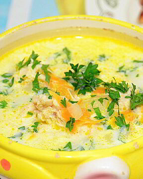 Сырный суп по-французски с плавленым сыром