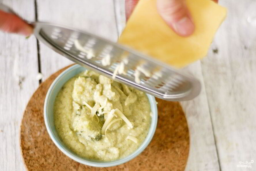 Рецепт сырный суп-пюре с брокколи