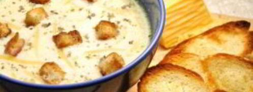 сырный суп с гренками. Шаг 7