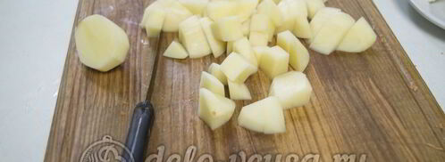 сырный суп с куриным филе. Шаг 5