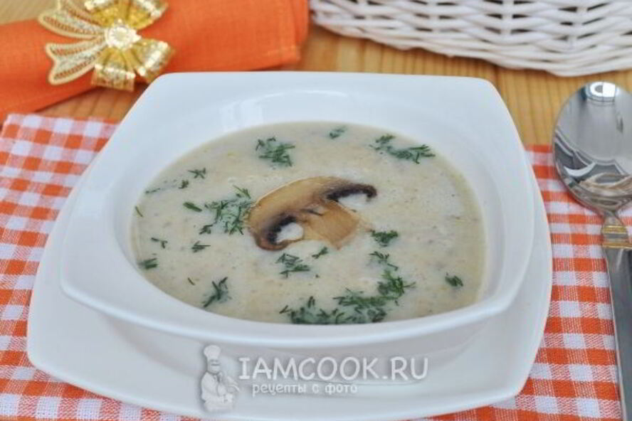 Рецепт сырный суп жульен с грибами