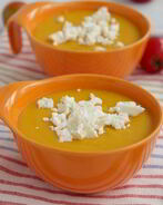 Тыквенный суп с фетой