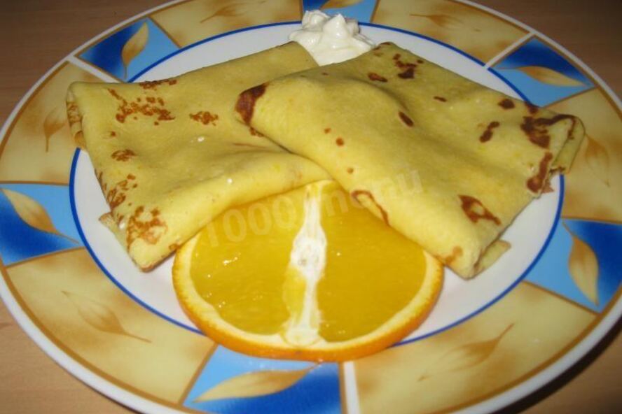 Рецепт апельсиновые блины