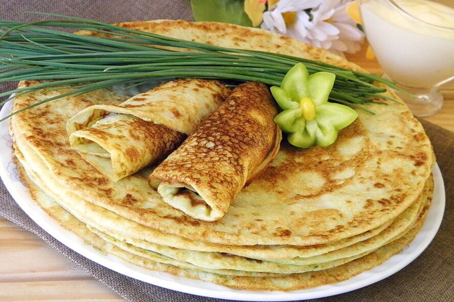 Рецепт блинчики из кабачков