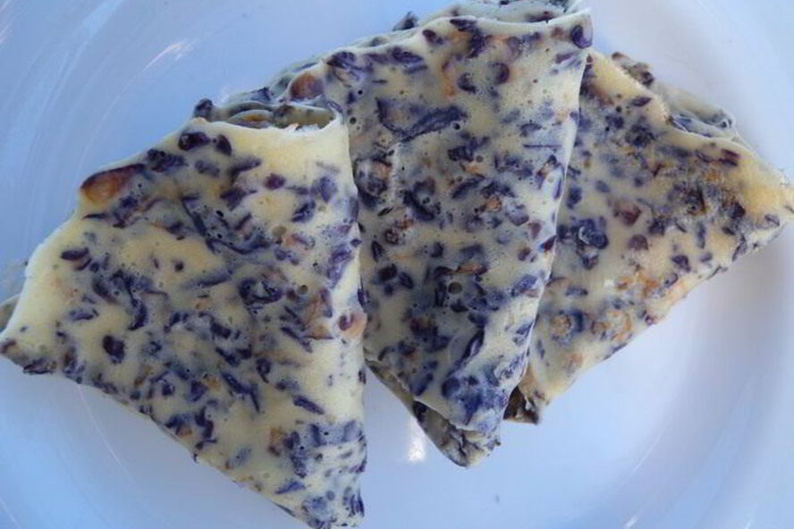 Рецепт блинчики с синим припеком