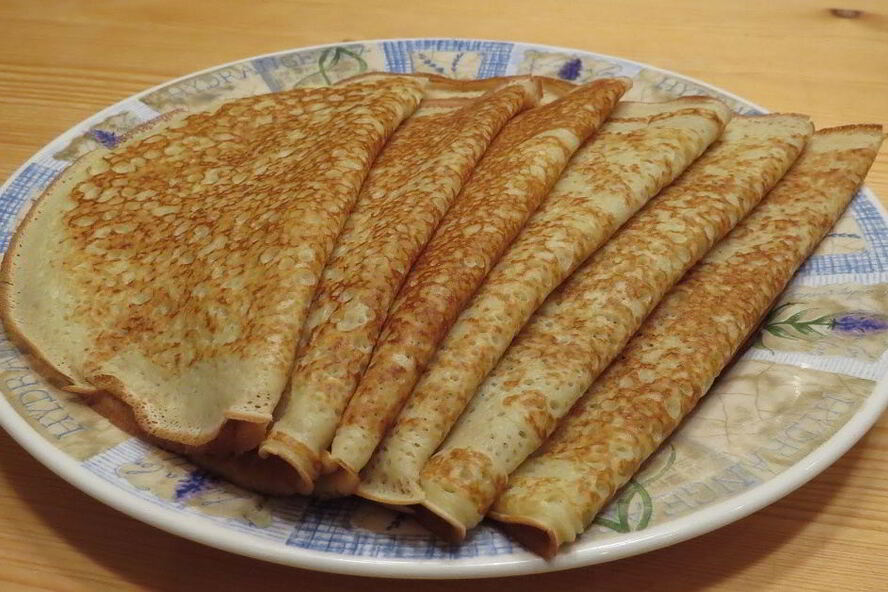 Рецепт блинчики с ветчиной