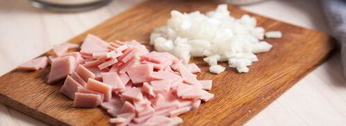 блинчики с ветчиной. Шаг 3