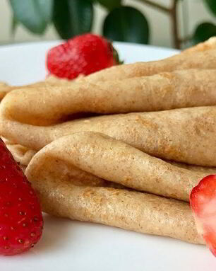 Блины из цельнозерновой муки на молоке