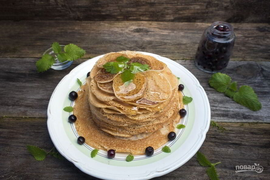 Рецепт блины кружевные в пенке