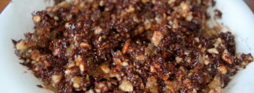 блины на коньяке с ореховой начинкой. Шаг 4