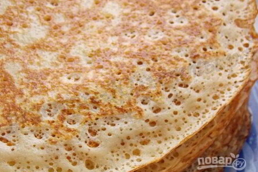 Рецепт блины на сыворотке тонкие с дырочками