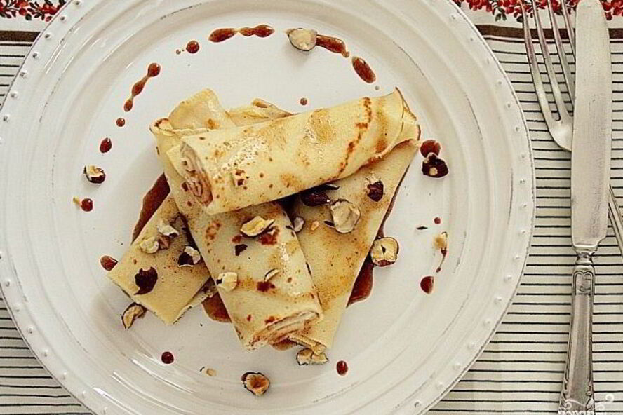 Рецепт блины с орехами