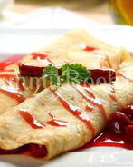 Блины с вишнями