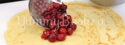 блины с вишнями. Шаг 4