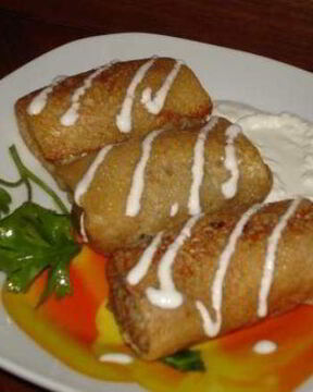 Блины с языком