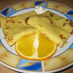 Блины с творогом