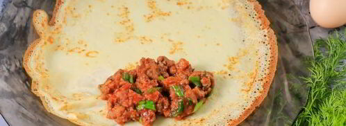 фаршированные блины с фаршем. Шаг 13