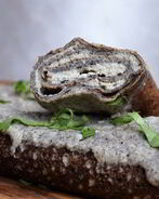 Гречневые блинчики с баклажанной начинкой