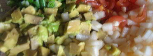 кукурузные блинчики с сальсой из груши и авокадо. Шаг 4