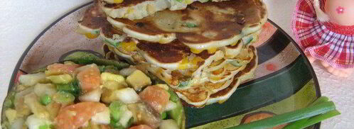 кукурузные блинчики с сальсой из груши и авокадо. Шаг 5