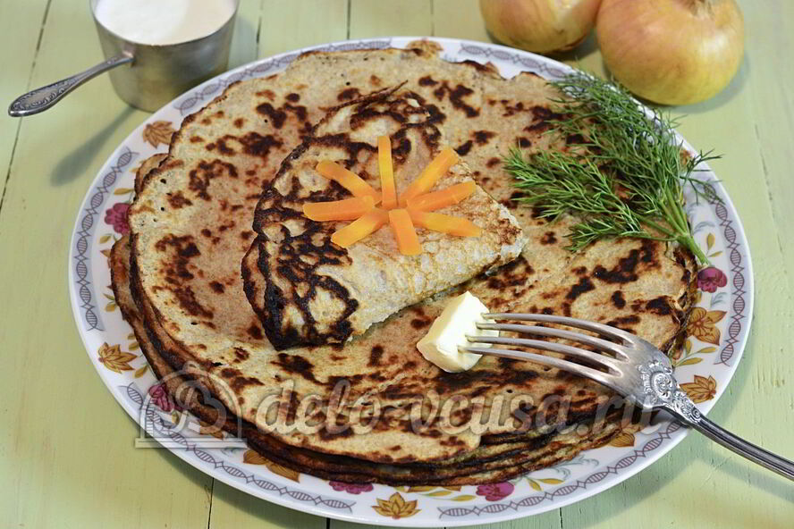 Рецепт луковые блины