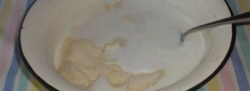 манно-тыквенные блинчики с ореховым соусом. Шаг 6