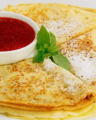 Постные блины на молоке