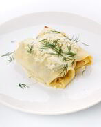 Постные блины на воде с картофелем